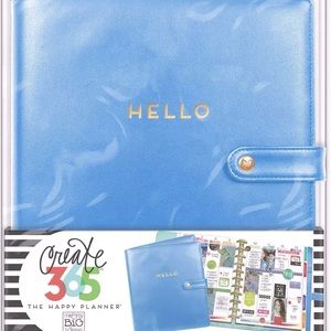 The Happy Planner Deluxe Cover Snorkel Blue-HELLO